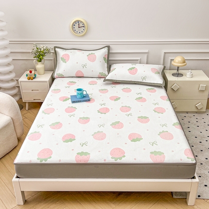 91家纺网 家纺一手货源 找家纺 （总）大元 2025新款数码印花冰藤席系列 -冰藤床笠