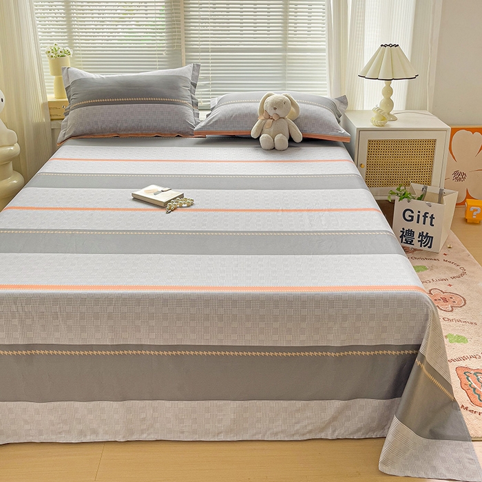 91家纺网 家纺一手货源 找家纺 大柏树 2025新款全棉13376印花四件套系列（可定制）-单床单 罗伊