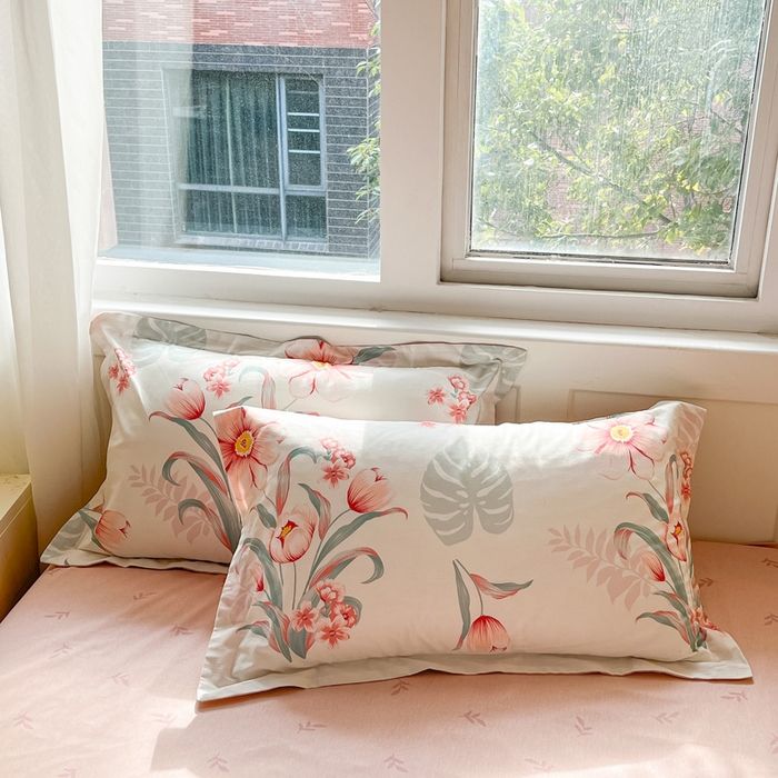 91家纺网 家纺一手货源 找家纺 涵宸家纺 2024新款全棉小清新印花单品套件--单被套 长歌行