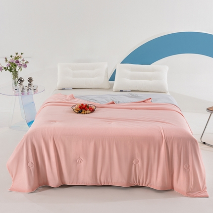 91家纺网 家纺一手货源 找家纺 （总）华美被业 2025新款氨纶纯色凉感丝夏被被子被芯夏凉被