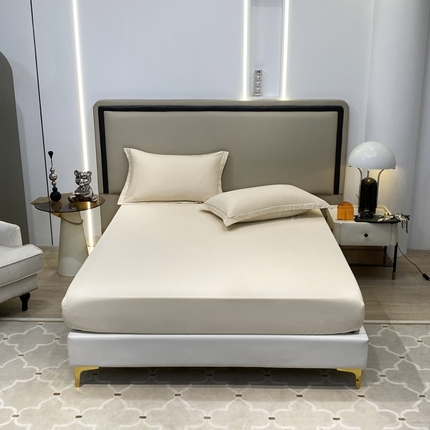 91家纺网 家纺一手货源 找家纺 （总）富馨莱 2024新款60支A类全棉纯棉磨毛纯色床笠款