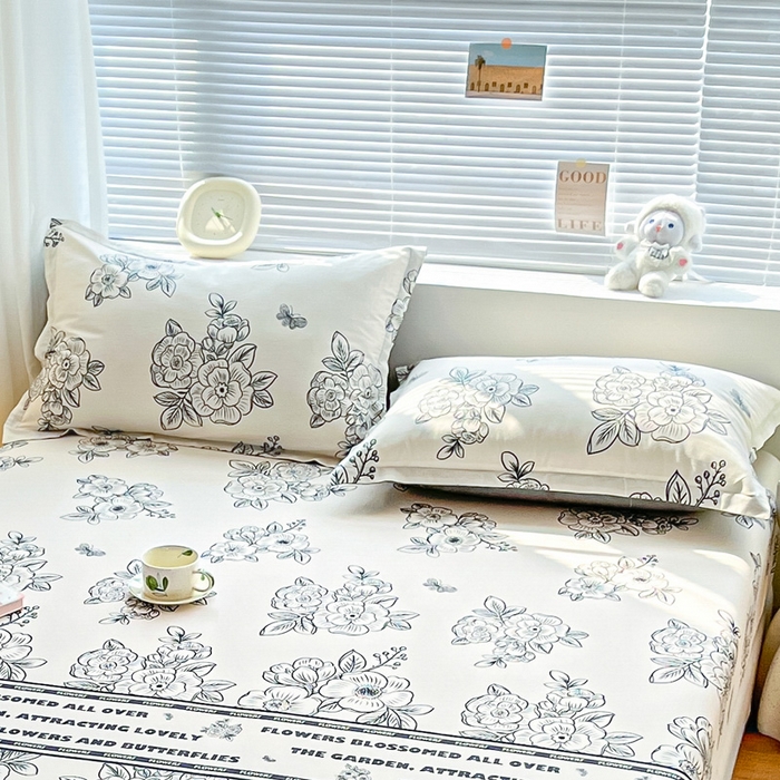 91家纺网 家纺一手货源 找家纺 涵宸家纺 2024新款全棉小清新印花单品套件--单枕套 枕套-安曼