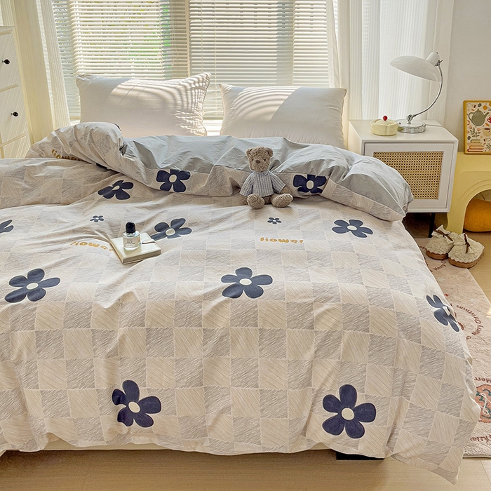 91家纺网 家纺一手货源 找家纺 大柏树 2025新款全棉13376印花四件套系列（可定制）-单被套 熹微