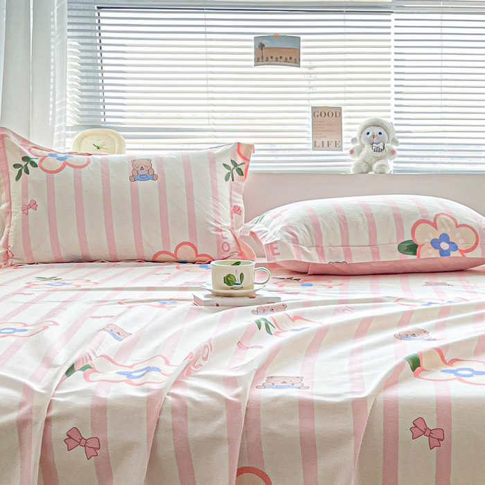 91家纺网 家纺一手货源 找家纺 涵宸家纺 2024新款全棉小清新印花单品套件--单枕套 枕套-弗洛斯