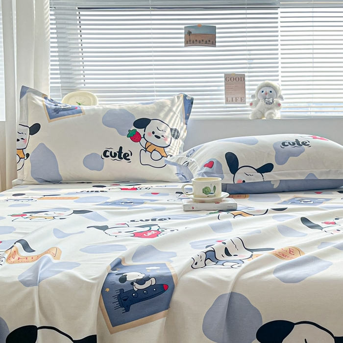 91家纺网 家纺一手货源 找家纺 涵宸家纺 2024新款全棉小清新印花单品套件--单枕套 枕套-奥利心