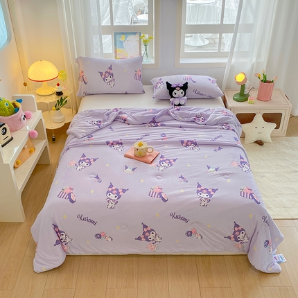 91家纺网 家纺一手货源 找家纺 （总）DS-2025新款儿童卡通三丽鸥正版授权A类针织棉夏被系列