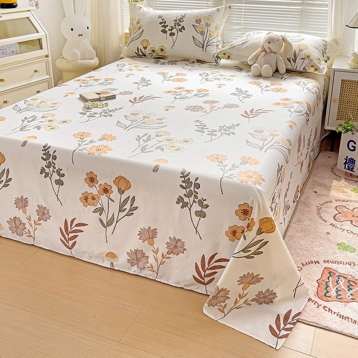 91家纺网 家纺一手货源 找家纺 大柏树 2025新款全棉13376印花四件套系列（可定制）-单床单 南薇