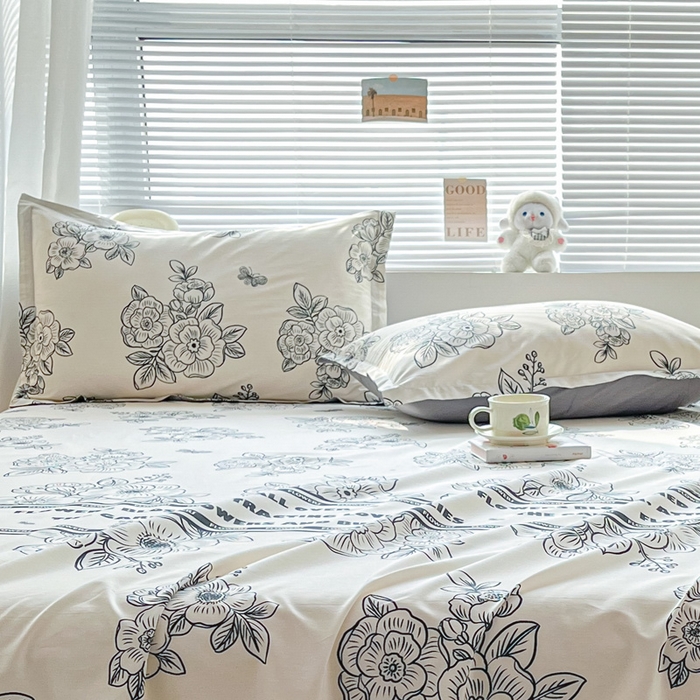 91家纺网 家纺一手货源 找家纺 涵宸家纺 2024新款全棉小清新印花单品套件--单枕套 枕套-安曼