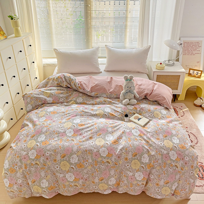 91家纺网 家纺一手货源 找家纺 大柏树 2025新款全棉13376印花四件套系列（可定制）-单被套 灵韵 