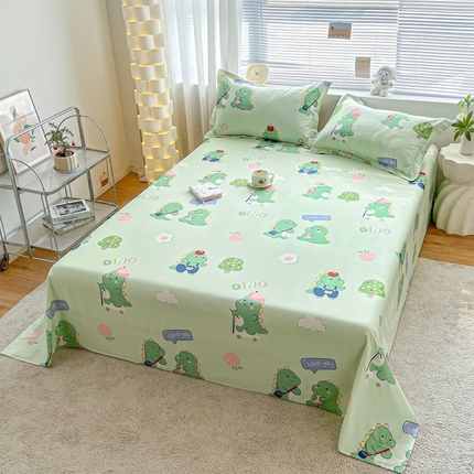 91家纺网 家纺一手货源 找家纺 （总）涵宸家纺 2024新款全棉小清新印花单品套件--单床单