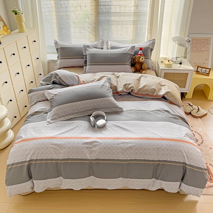 91家纺网 家纺一手货源 找家纺 大柏树 2025新款全棉13376印花四件套系列（可定制）-床单四件套 罗伊