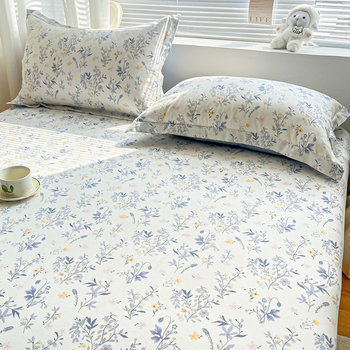 91家纺网 家纺一手货源 找家纺 涵宸家纺 2024新款全棉小清新印花单品套件--单枕套 枕套-云梦泽