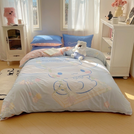 91家纺网 家纺一手货源 找家纺 （总）星座 2025大版全棉三丽鸥四件套