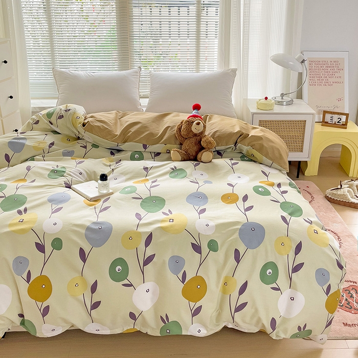 91家纺网 家纺一手货源 找家纺 大柏树 2025新款全棉13376印花四件套系列（可定制）-单被套 娜然