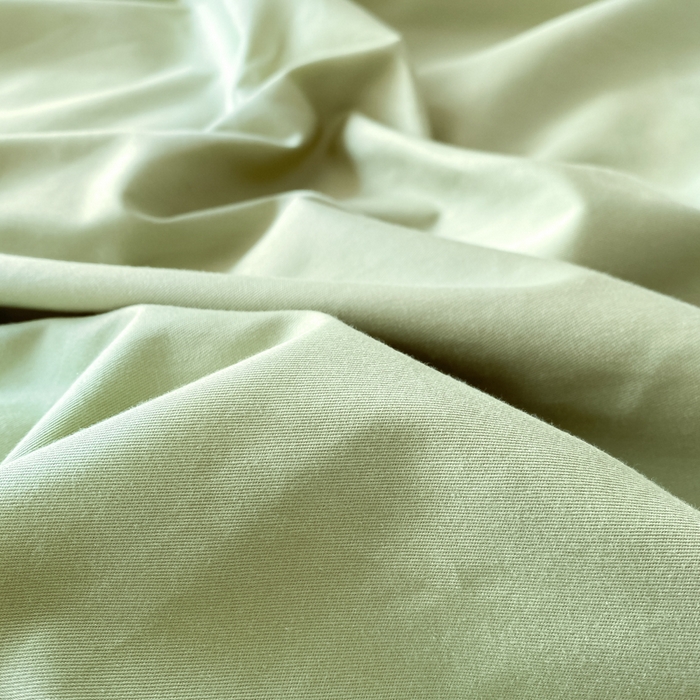 91家纺网 家纺一手货源 找家纺 芊寻家居 2024新款13372全棉纯色四件套无印良品风简约套件 果绿-奶茶