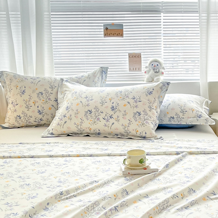 91家纺网 家纺一手货源 找家纺 涵宸家纺 2024新款全棉小清新印花单品套件--单枕套 枕套-云梦泽