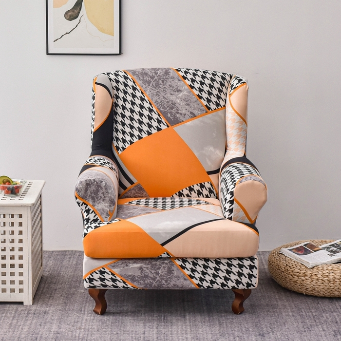 91家纺网 家纺一手货源 找家纺 兴妮雅家纺 2024新款老虎椅套 千鸟格