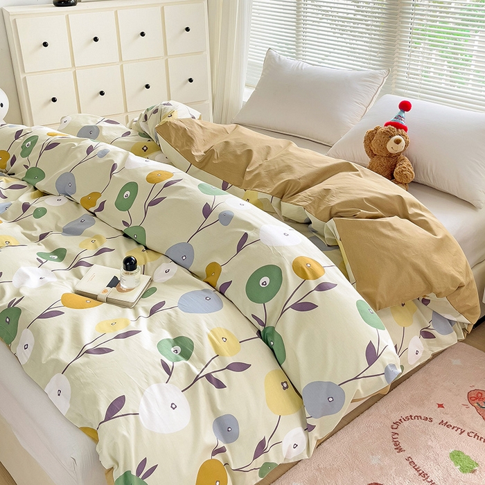 91家纺网 家纺一手货源 找家纺 大柏树 2025新款全棉13376印花四件套系列（可定制）-单被套 娜然