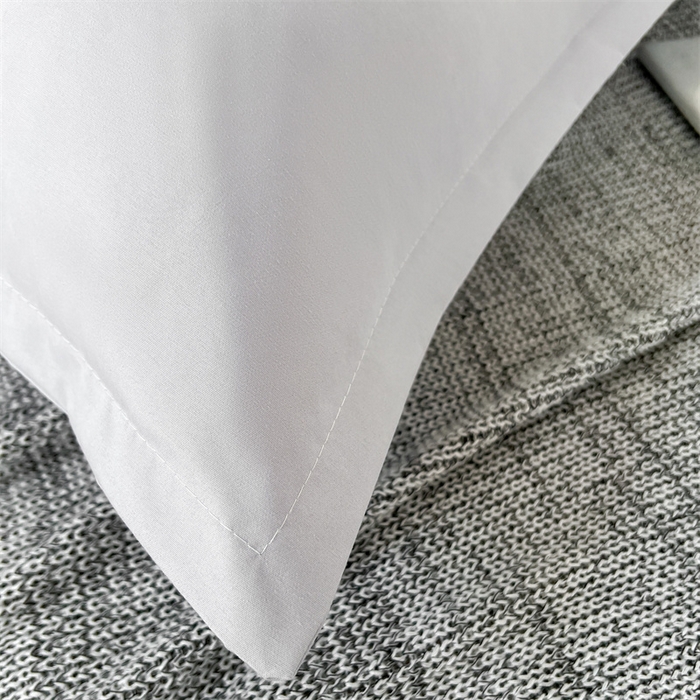 91家纺网 家纺一手货源 找家纺 梦舒羽 2025新款抗菌防水四季款枕套宿舍情侣枕芯套双人枕头套 防水单层枕套-银优灰