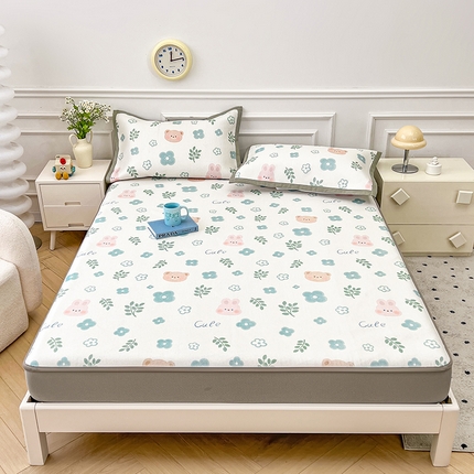 91家纺网 家纺一手货源 找家纺 （总）大元 2025新款数码印花冰藤席系列 -冰藤床笠