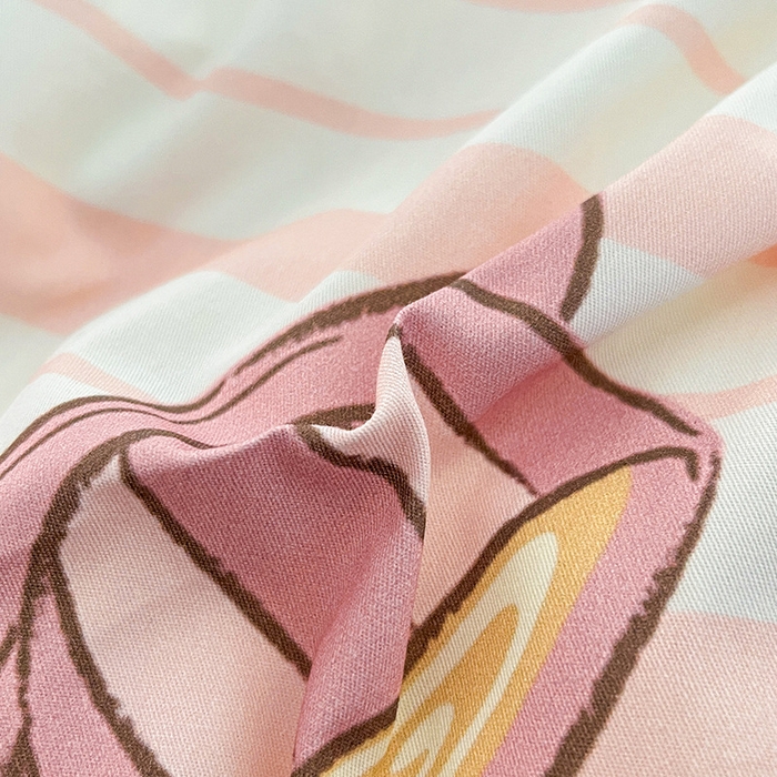 91家纺网 家纺一手货源 找家纺 博雅 2024新款全棉三丽鸥AB版活性印花四件套 休闲玉桂狗