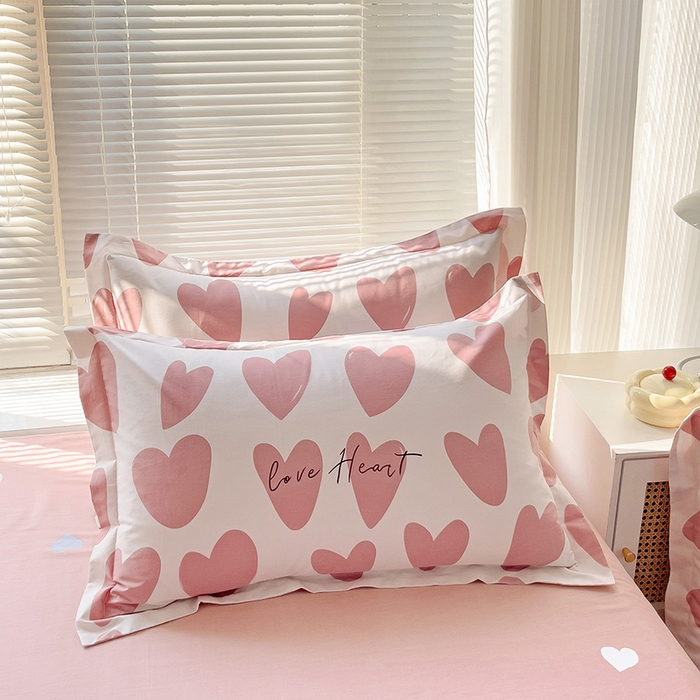 91家纺网 家纺一手货源 找家纺 大柏树 2025新款全棉13376印花四件套系列（可定制）-单枕套 倾心