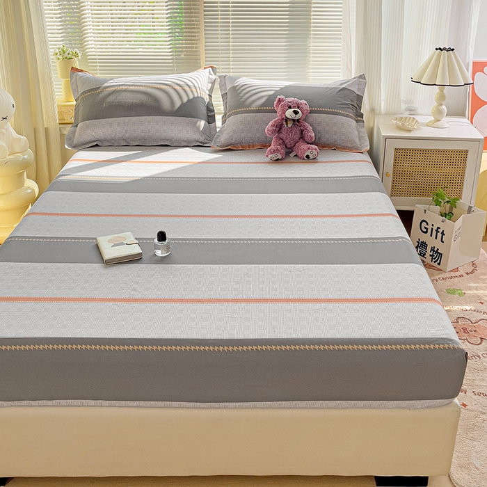 91家纺网 家纺一手货源 找家纺 大柏树 2025新款全棉13376印花四件套系列（可定制）-单床笠 罗伊