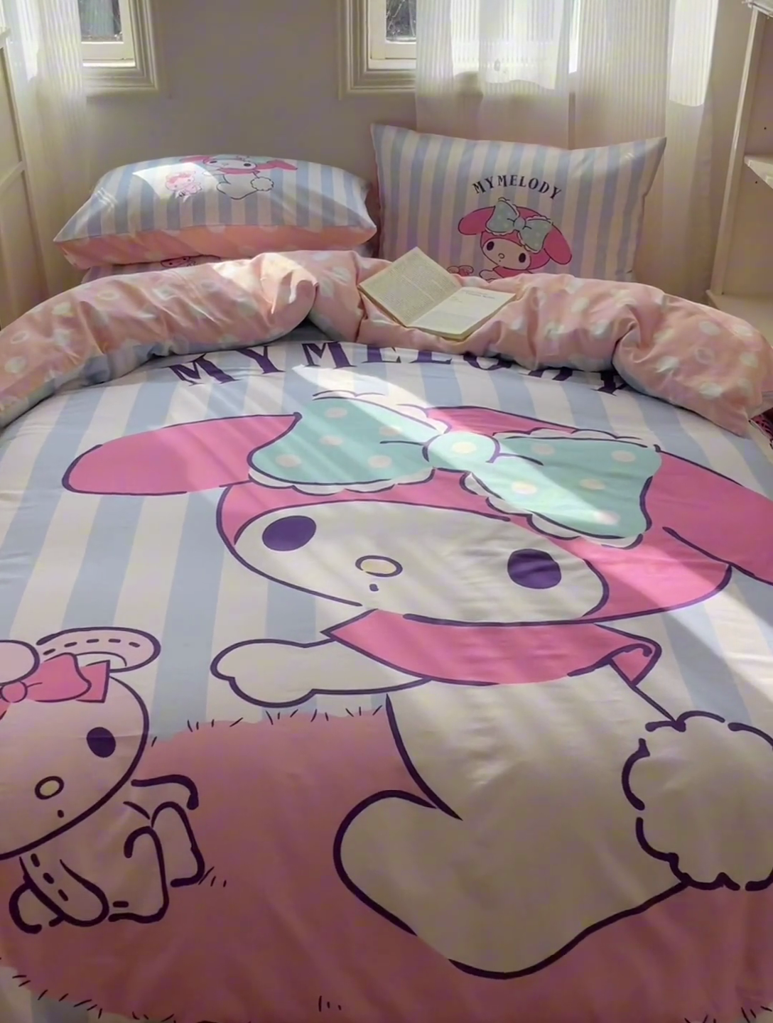 91家纺网 家纺一手货源 找家纺 星座 2025大版全棉三丽鸥四件套 甜心美乐蒂