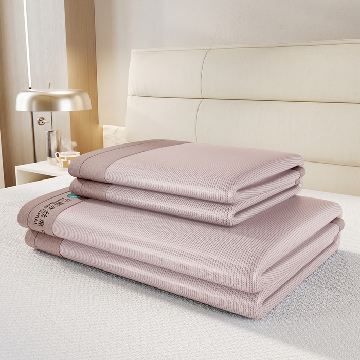 91家纺网 家纺一手货源 找家纺 （总）爱宝被业 2025新款直播爆款冰丝凉席刺绣款