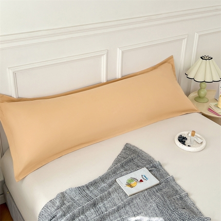 91家纺网 家纺一手货源 找家纺 圣比熊 2025新款抗菌防水四季款枕套宿舍情侣枕芯套双人枕头套 防水单层枕套-卡其