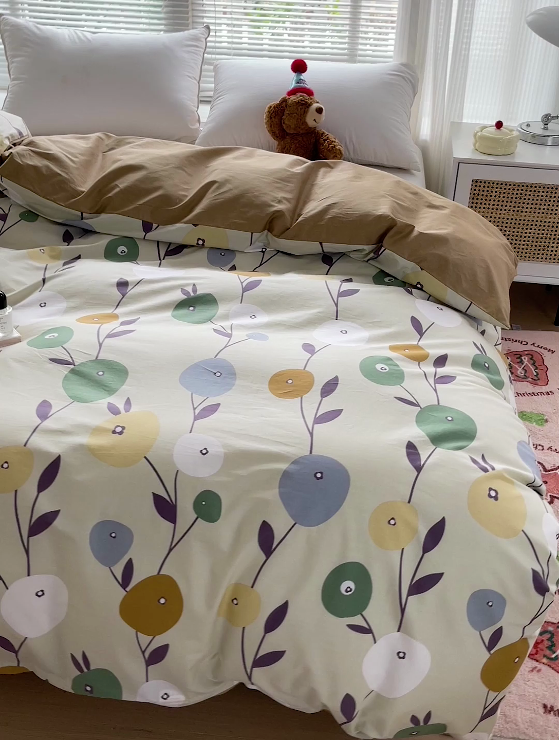 91家纺网 家纺一手货源 找家纺 大柏树 2025新款全棉13376印花四件套系列（可定制）-单被套 娜然