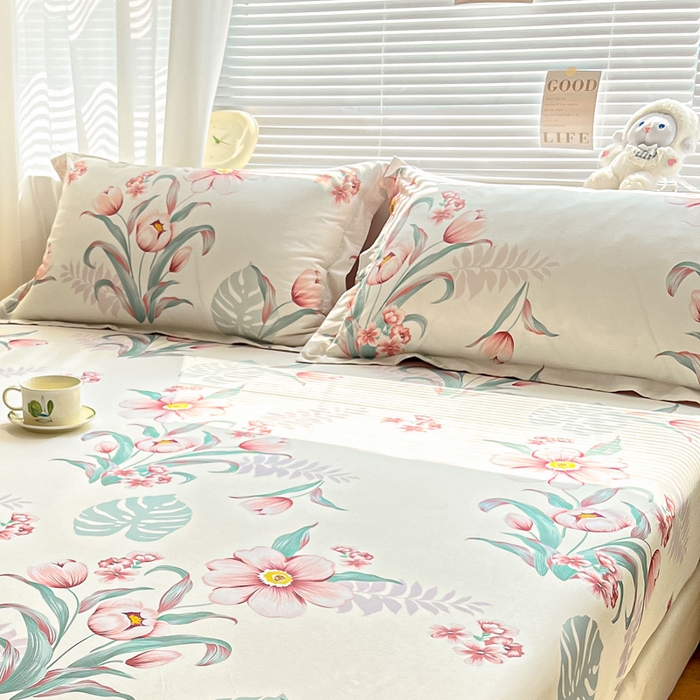 91家纺网 家纺一手货源 找家纺 涵宸家纺 2024新款全棉小清新印花单品套件--单枕套 枕套-长歌行