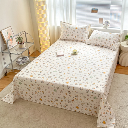 91家纺网 家纺一手货源 找家纺 （总）涵宸家纺 2024新款全棉小清新印花单品套件--单床单