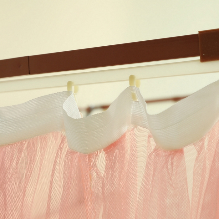 91家纺网 家纺一手货源 找家纺 夏彩 2024新款88560防尘顶轨道系列蚊帐 88560-玉色