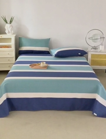 91家纺网 家纺一手货源 找家纺 金泰莱 2025新款原棉老粗布凉席老粗布床单软凉席 欢乐