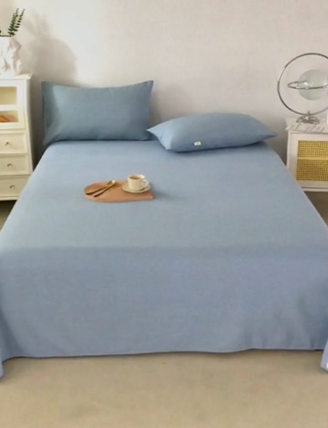 91家纺网 家纺一手货源 找家纺 金泰莱 2025新款原棉老粗布凉席老粗布床单软凉席 偶遇