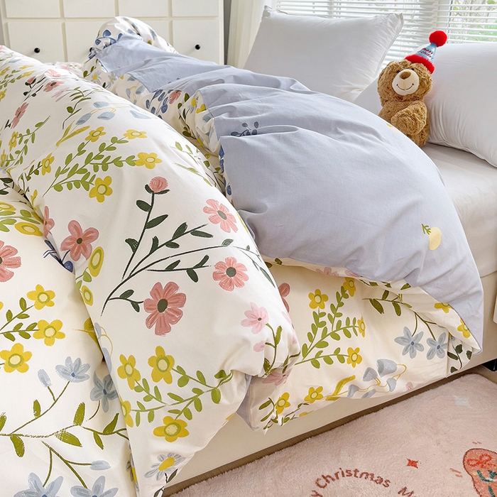 91家纺网 家纺一手货源 找家纺 大柏树 2025新款全棉13376印花四件套系列（可定制）-单被套 云梦花都