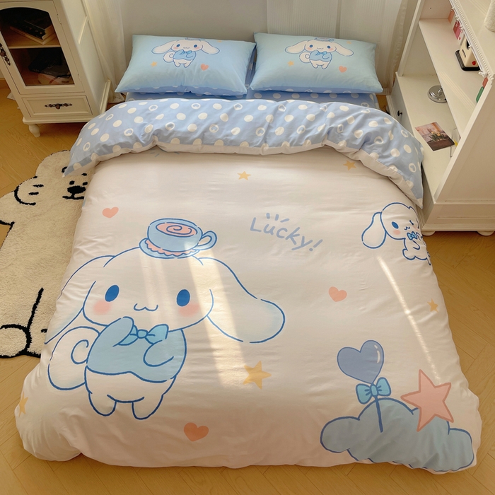 91家纺网 家纺一手货源 找家纺 （总）星座 2025大版全棉三丽鸥四件套