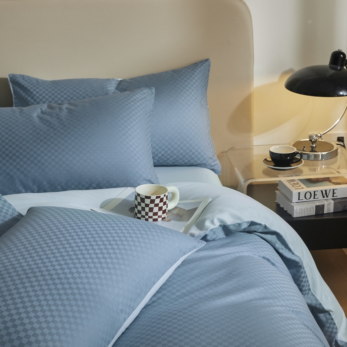 91家纺网 家纺一手货源 找家纺 涵宸家纺 2024新款全棉提花四件套-菲比 菲比-宾利兰