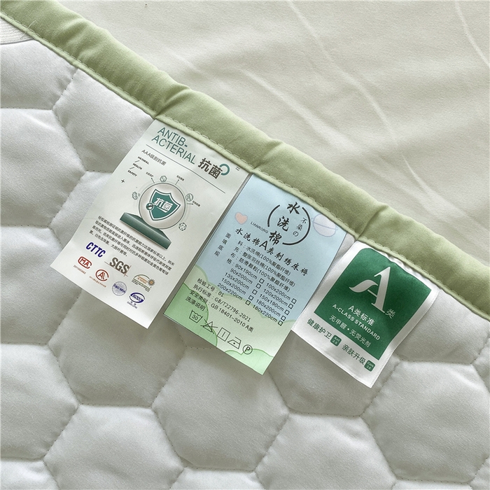 91家纺网 家纺一手货源 找家纺 恋绒家纺 A类刺绣款床褥学生软床垫子床护垫软垫（图1） 可爱熊-抹茶绿