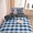 91家纺网 家纺一手货源 找家纺 啊雅家居 床上用品水洗棉印花五件套七件套 日系条格蓝