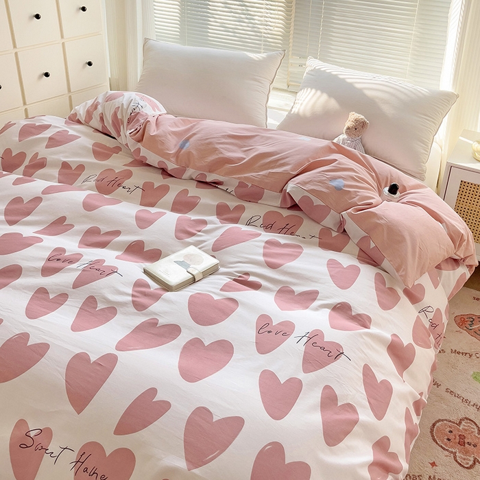 91家纺网 家纺一手货源 找家纺 大柏树 2025新款全棉13376印花四件套系列（可定制）-单被套 倾心