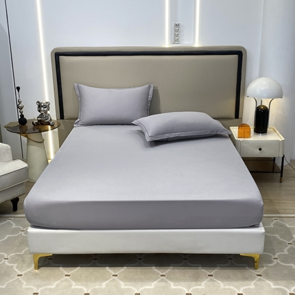 91家纺网 家纺一手货源 找家纺 （总）富馨莱 2024新款60支A类全棉纯棉磨毛纯色床笠款