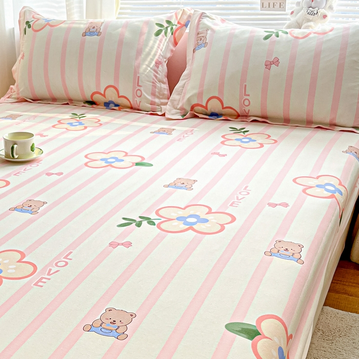 91家纺网 家纺一手货源 找家纺 涵宸家纺 2024新款全棉小清新印花单品套件--单枕套 枕套-弗洛斯