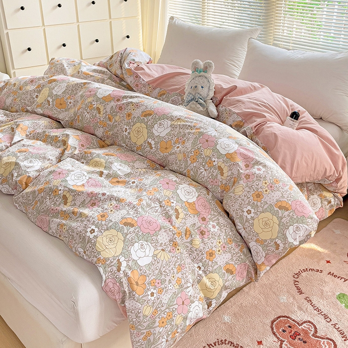 91家纺网 家纺一手货源 找家纺 大柏树 2025新款全棉13376印花四件套系列（可定制）-单被套 灵韵 