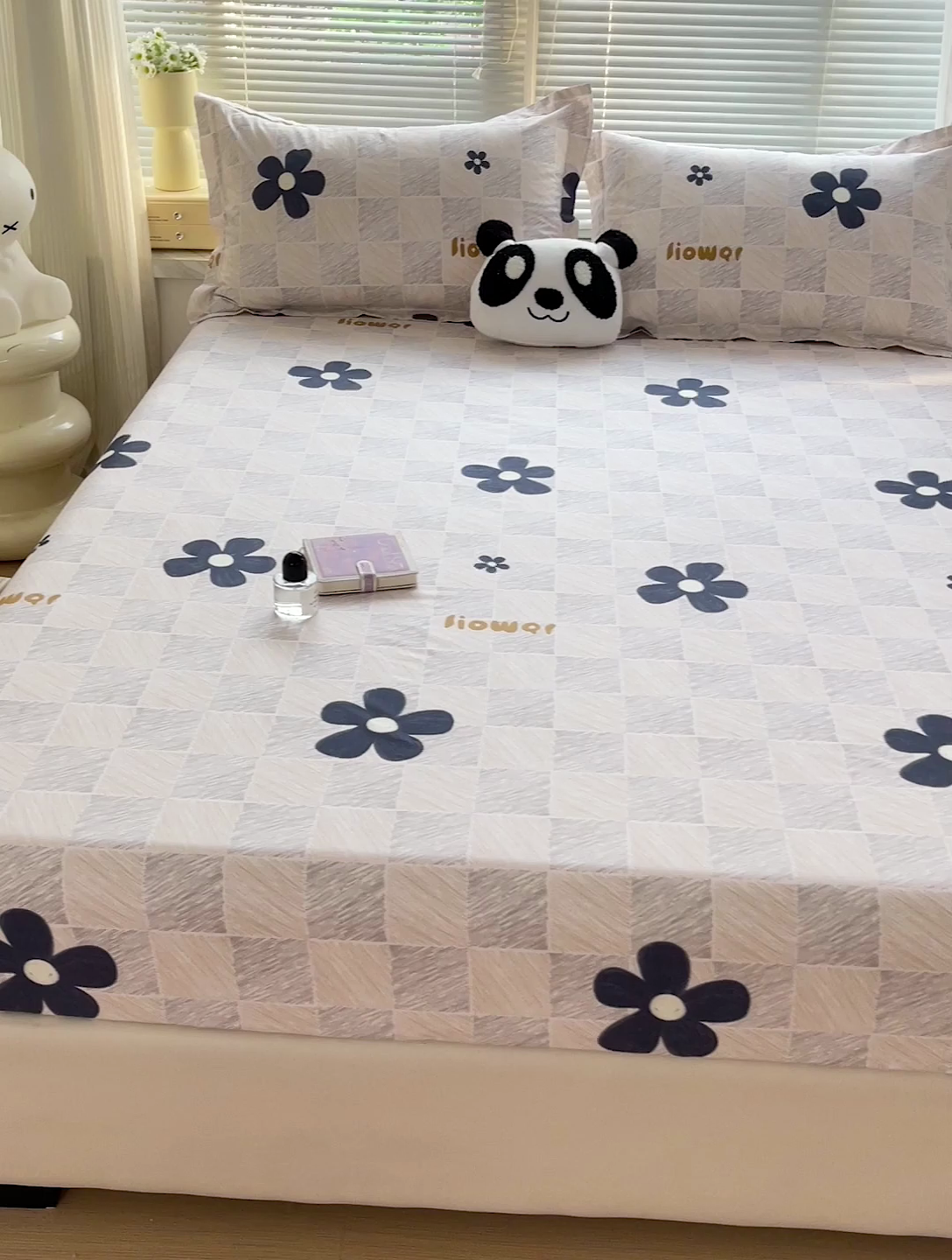 91家纺网 家纺一手货源 找家纺 大柏树 2025新款全棉13376印花四件套系列（可定制）-单床笠 熹微