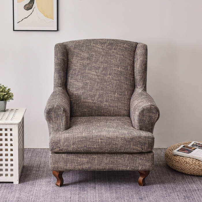 91家纺网 家纺一手货源 找家纺 兴妮雅家纺 2024新款老虎椅套 亚麻（咖）