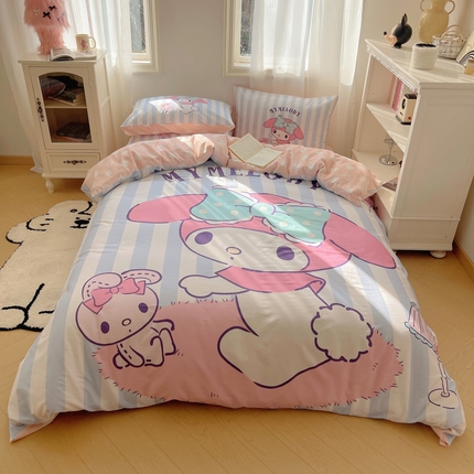 91家纺网 家纺一手货源 找家纺 （总）星座 2025大版全棉三丽鸥四件套