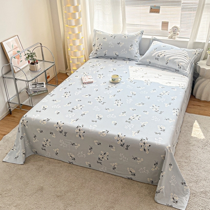 91家纺网 家纺一手货源 找家纺 （总）涵宸家纺 2024新款全棉小清新印花单品套件--单床单