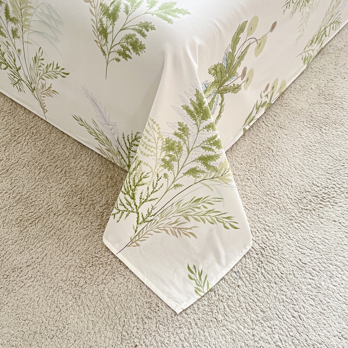 91家纺网 家纺一手货源 找家纺 涵宸家纺 2024新款全棉小清新印花单品套件--单床单 床单-金秋